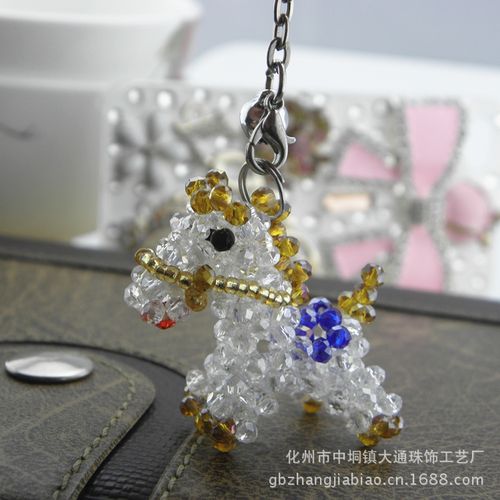 匠心獨(dú)運(yùn)，特惠批發(fā) 手工串珠十二生肖馬掛件，點(diǎn)綴生活每一刻